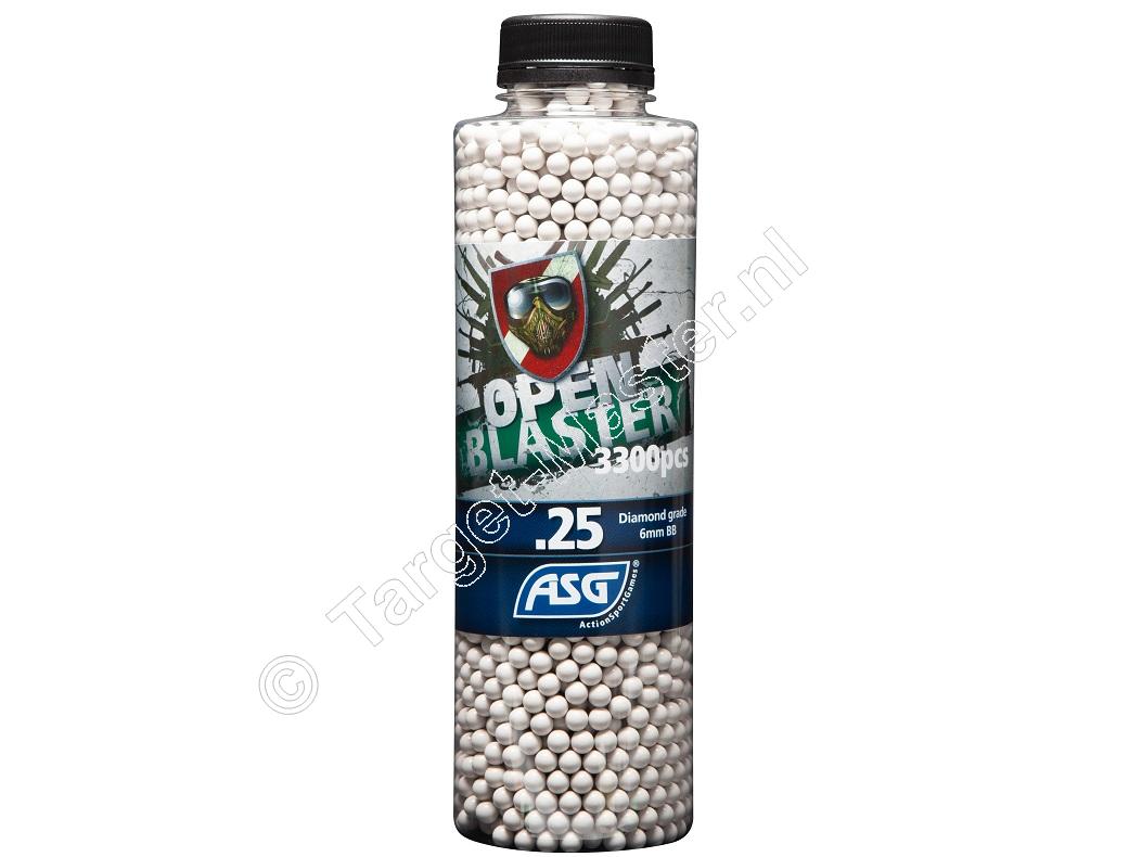 ASG Open Blaster Airsoft Bio BB 6mm 0.25 gram bottle of 3300